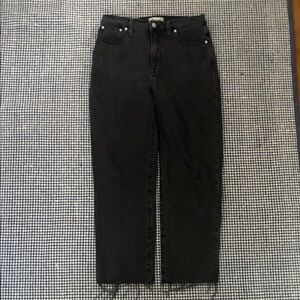 Madewell Black Straight-Leg Jeans
